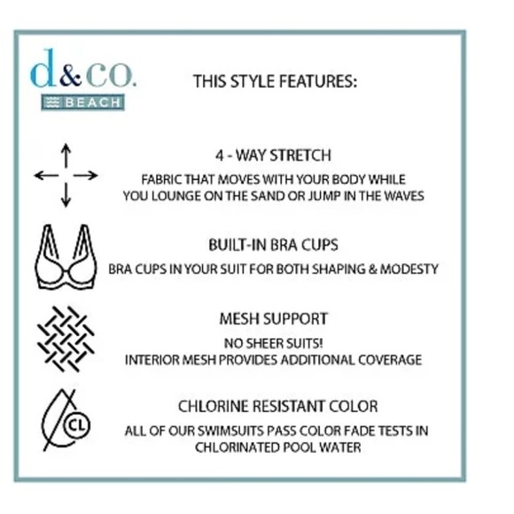 Denim & Co. Beach Printed Tropical Palm V-Neck Surplice Swim Dress Size 16 - Picture 10 of 14